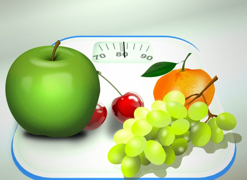 Fruits et baies à l'échelle